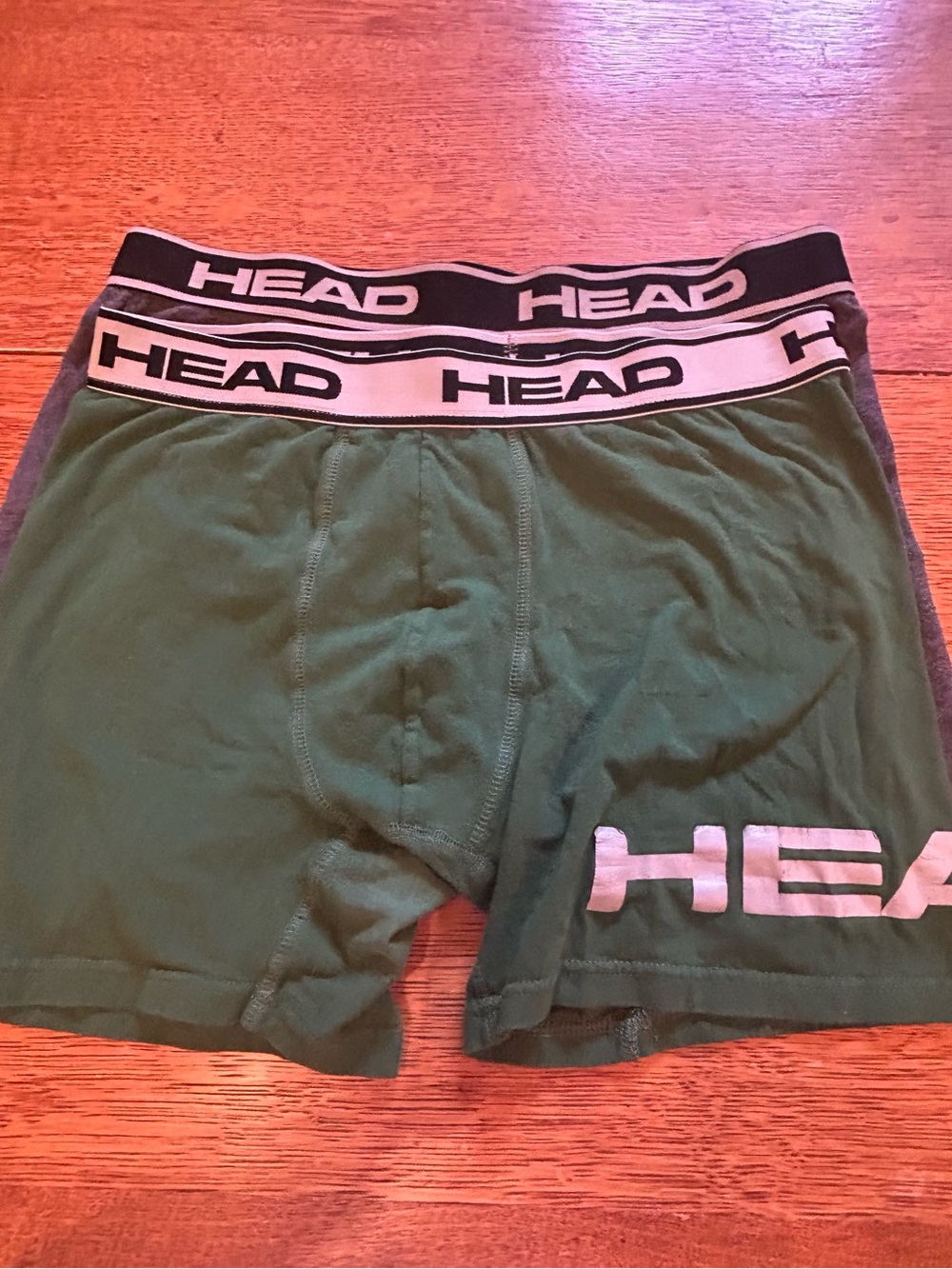 Head Men's Green Boxer Briefs with Logo Waistband